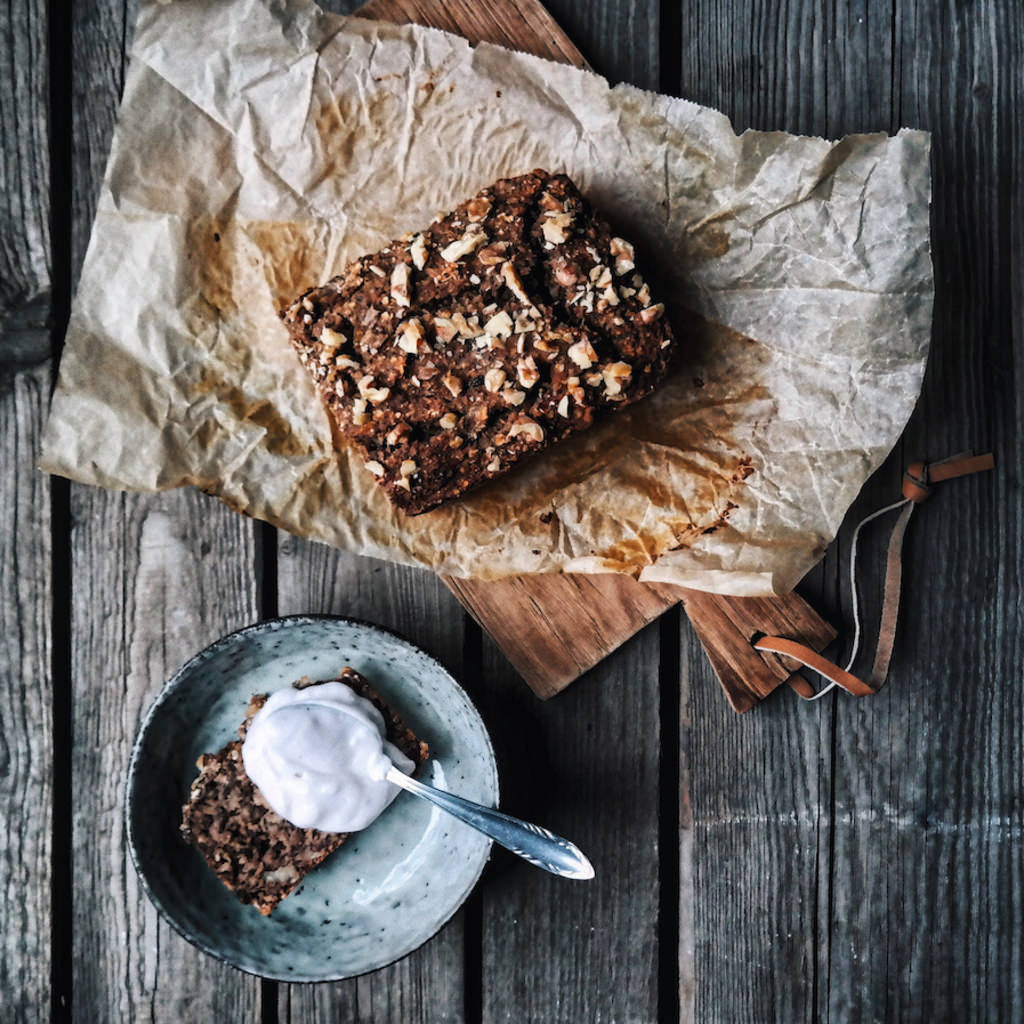 Blog Rezept Bananen-Walnuss-Brot mit Joghurt