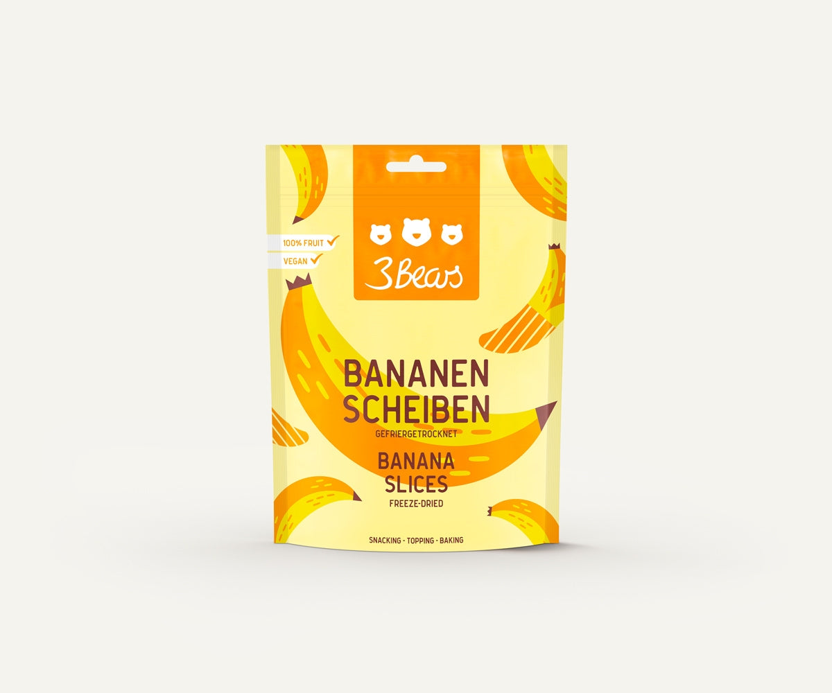 Gefriergetrocknete Früchte – Bananenscheiben